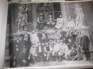 Classe des logistes aux Beaux-Arts 1888 avec Cabanel